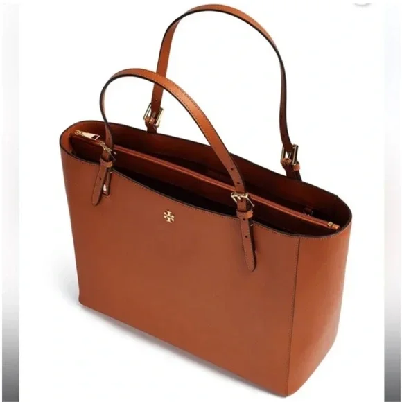 Tory Burch York Buckle Leather Tote Bag - Picture 3 of 9